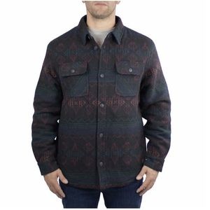 Jachs Men's Wool Blend Sherpa Lined Flannel Shirt Jacket Size: XXL NWOT